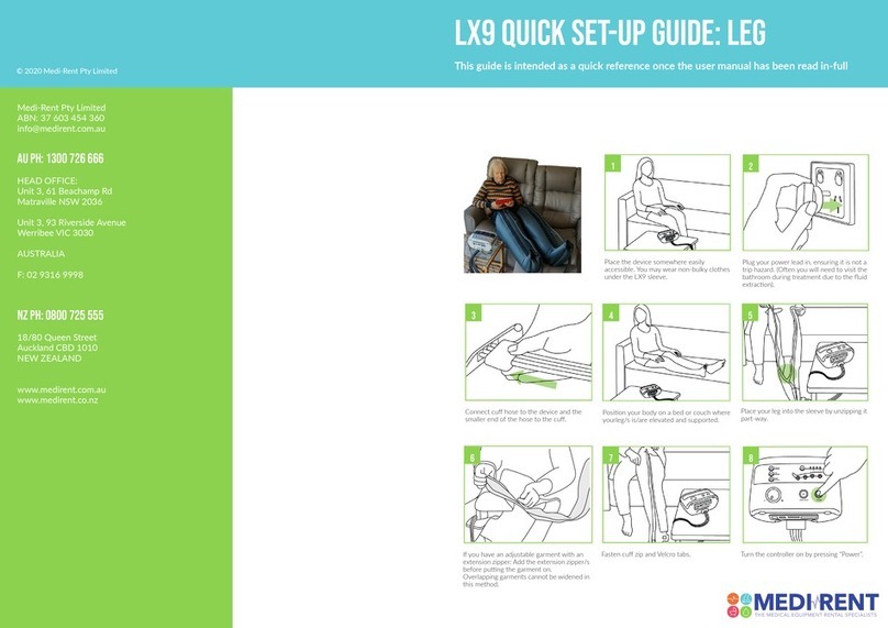 MEDI RENT LX9 User manual