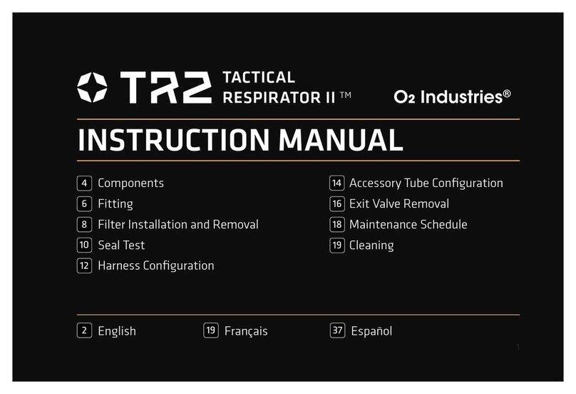 O2 Industries TACTICAL RESPIRATOR II instruction manual
