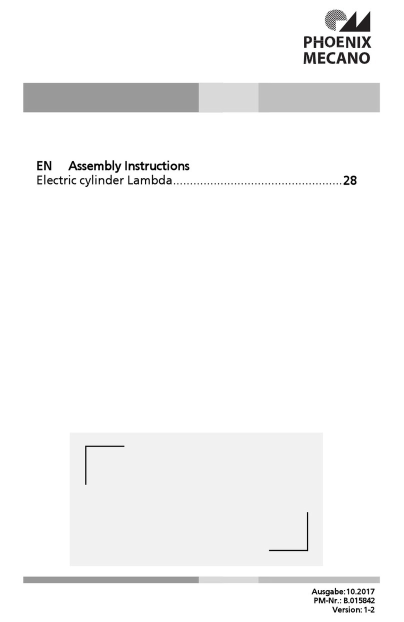 Phoenix Mecano Lambda User manual