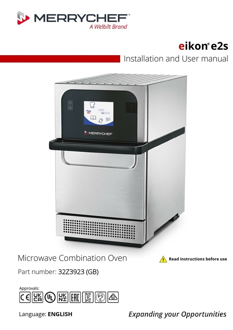 Welbilt MERRYCHEF eikon e2s Installation and user manual