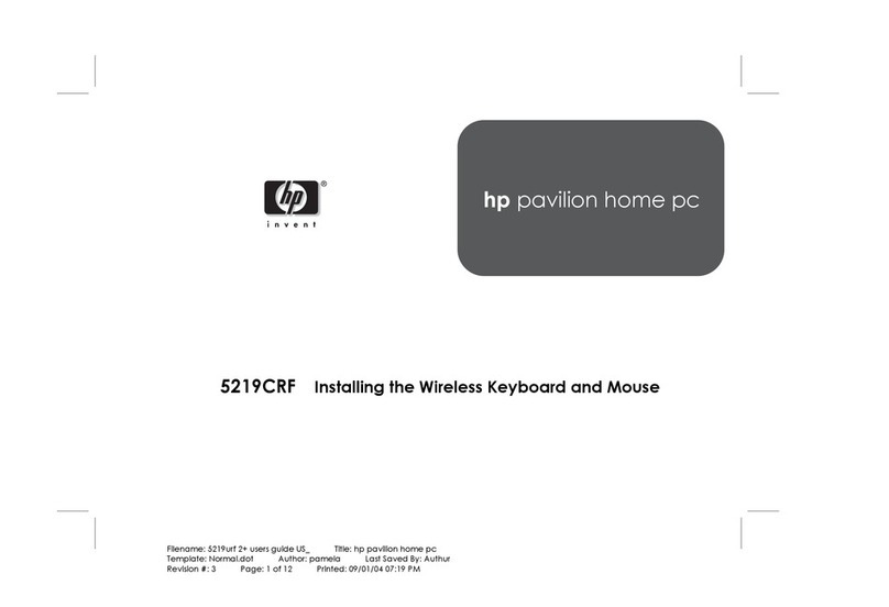 HP pavilion 5219CRF Instruction Manual