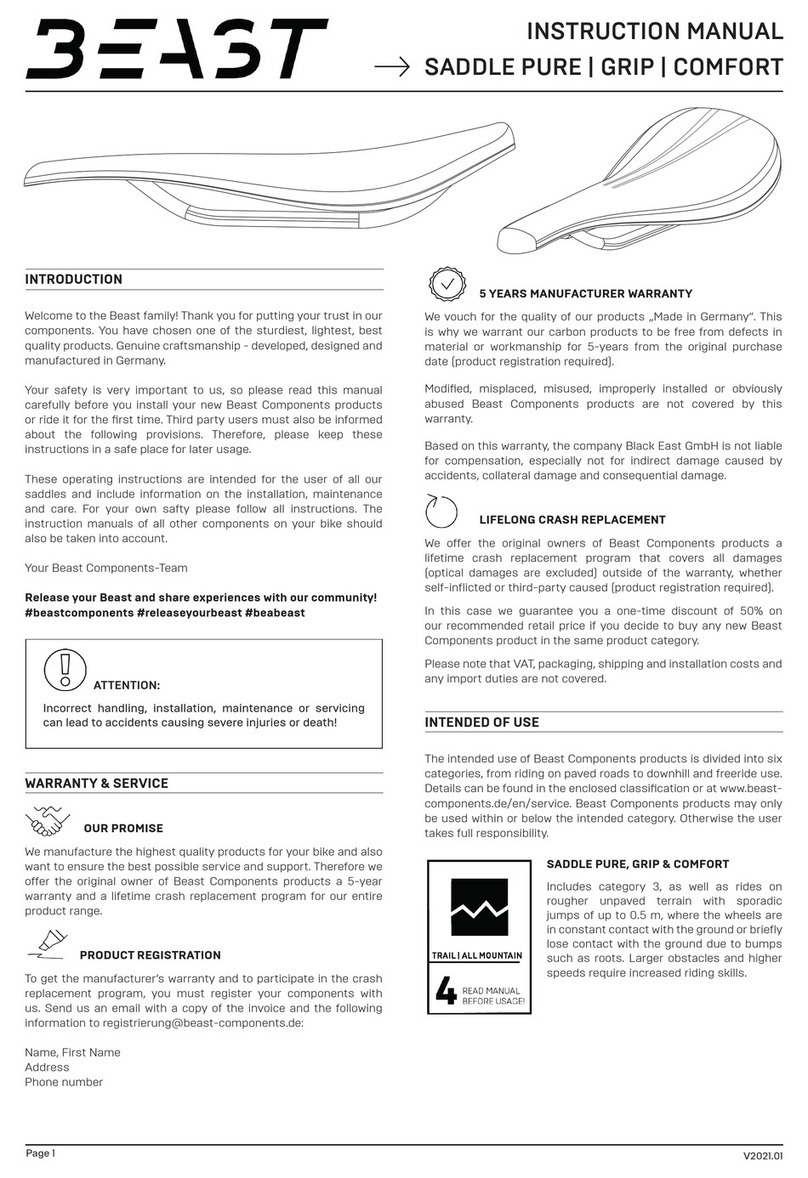 Beast SADDLE PURE instruction manual