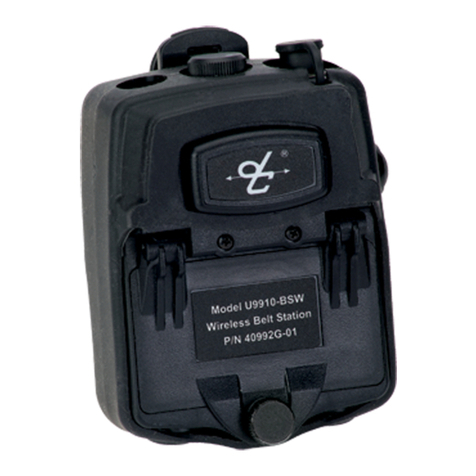 David Clark U9910-BSW User manual