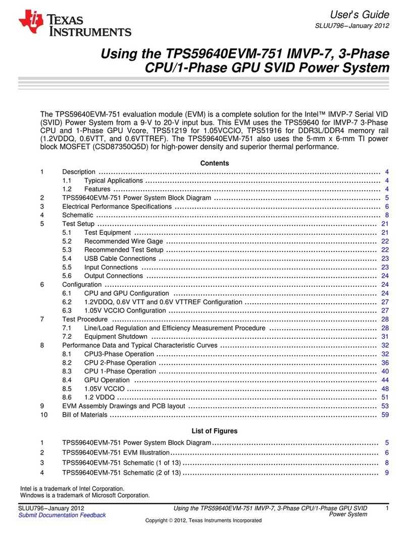Texas Instruments TPS59640EVM-751 user guide