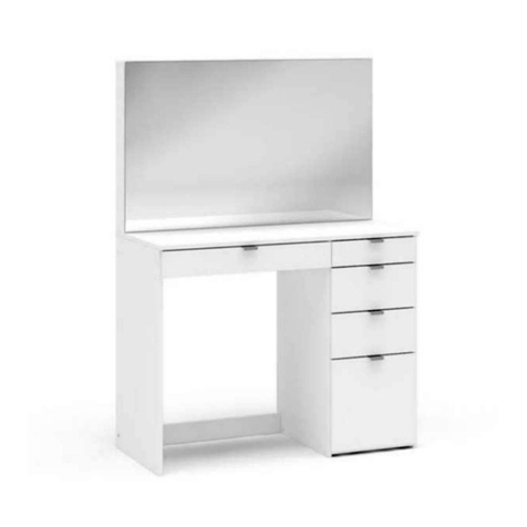 Happy Beds Ava 5 Drawer Dressing Table Assembly instructions Happy Beds Ava 5 Drawer Dressing Table Assembly instructions
