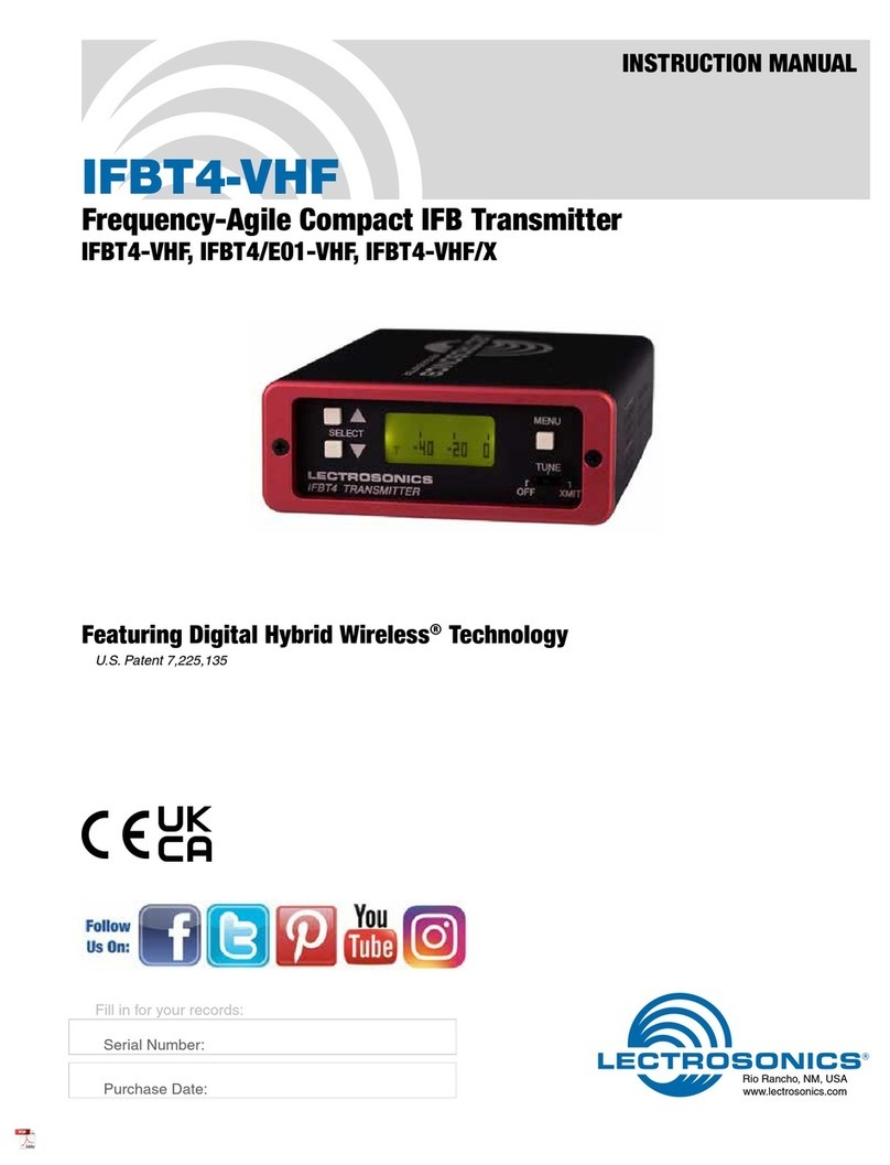 Lectronics IFBT4/E01-VHF User manual