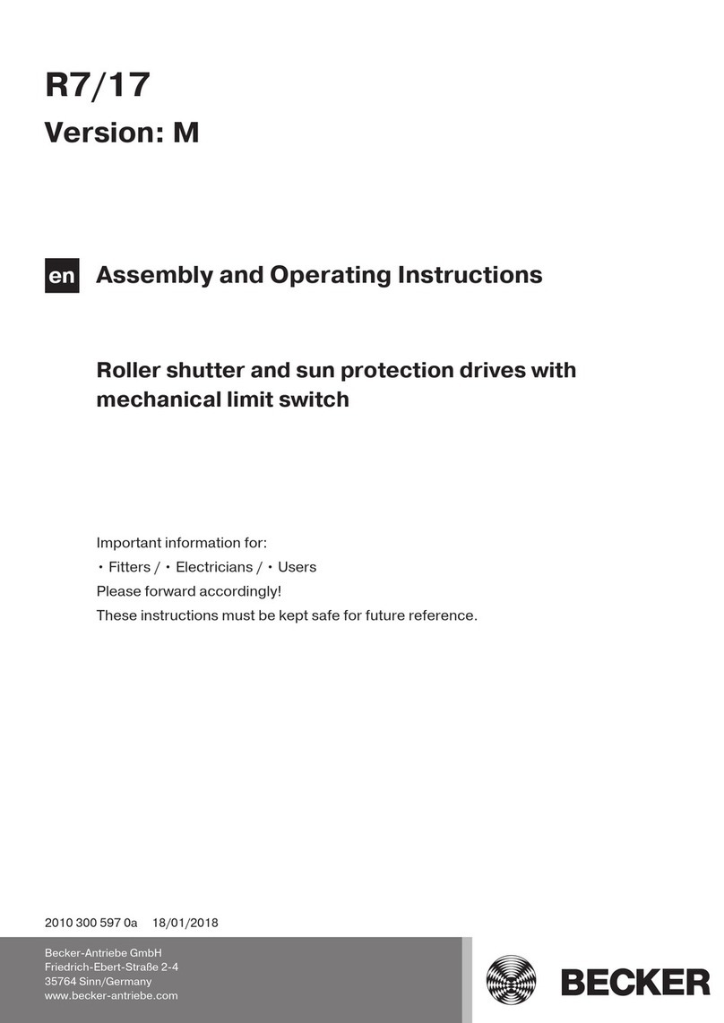 Becker R7/17M Assembly and operating instructions