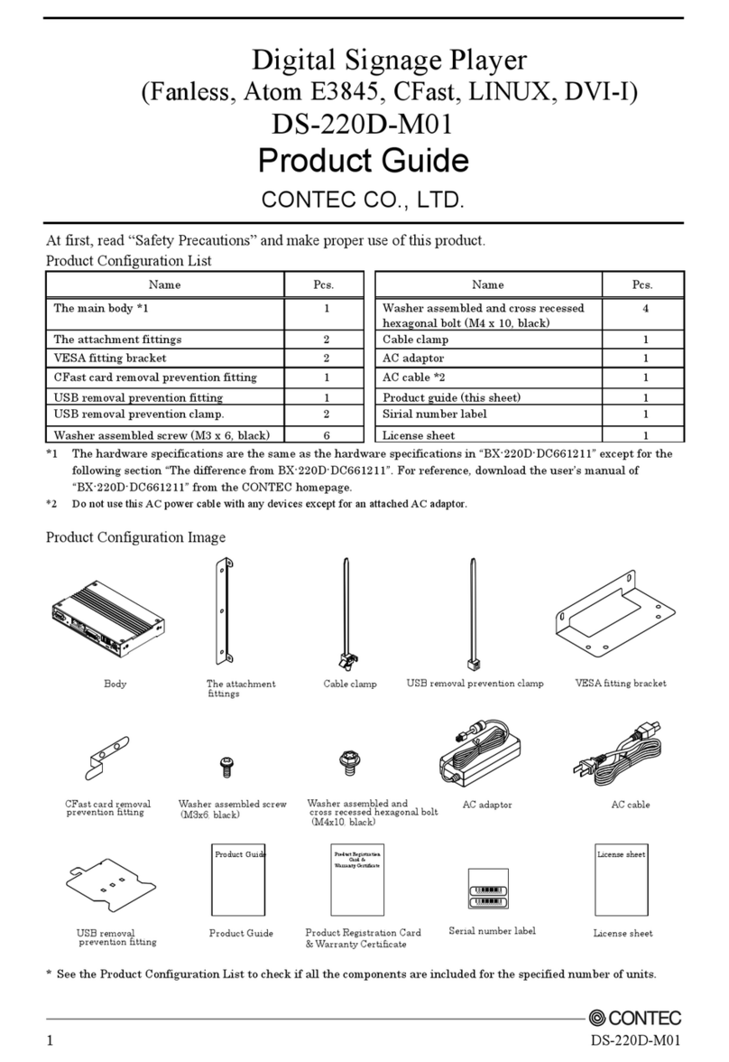 Contec DS-220D-M01 Product guide