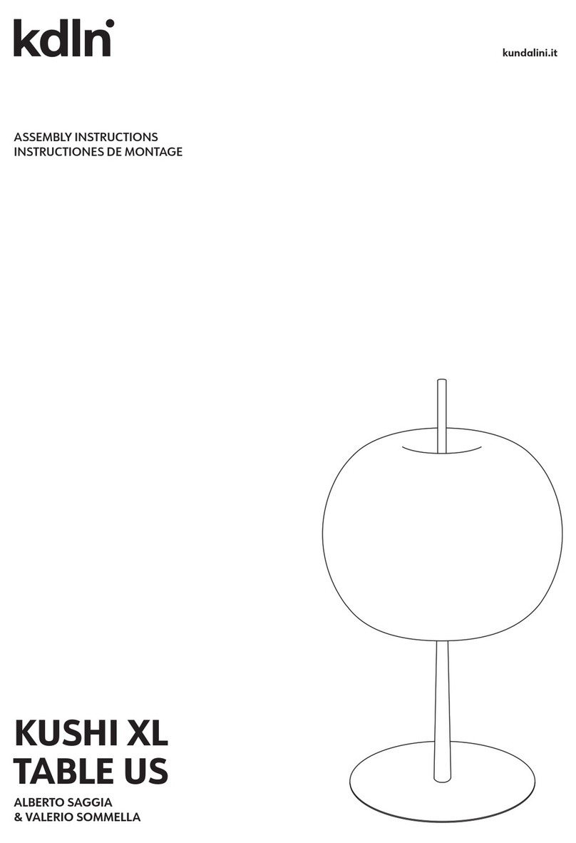 KUNDALINI KUSHI XL TABLE US Assembly instructions