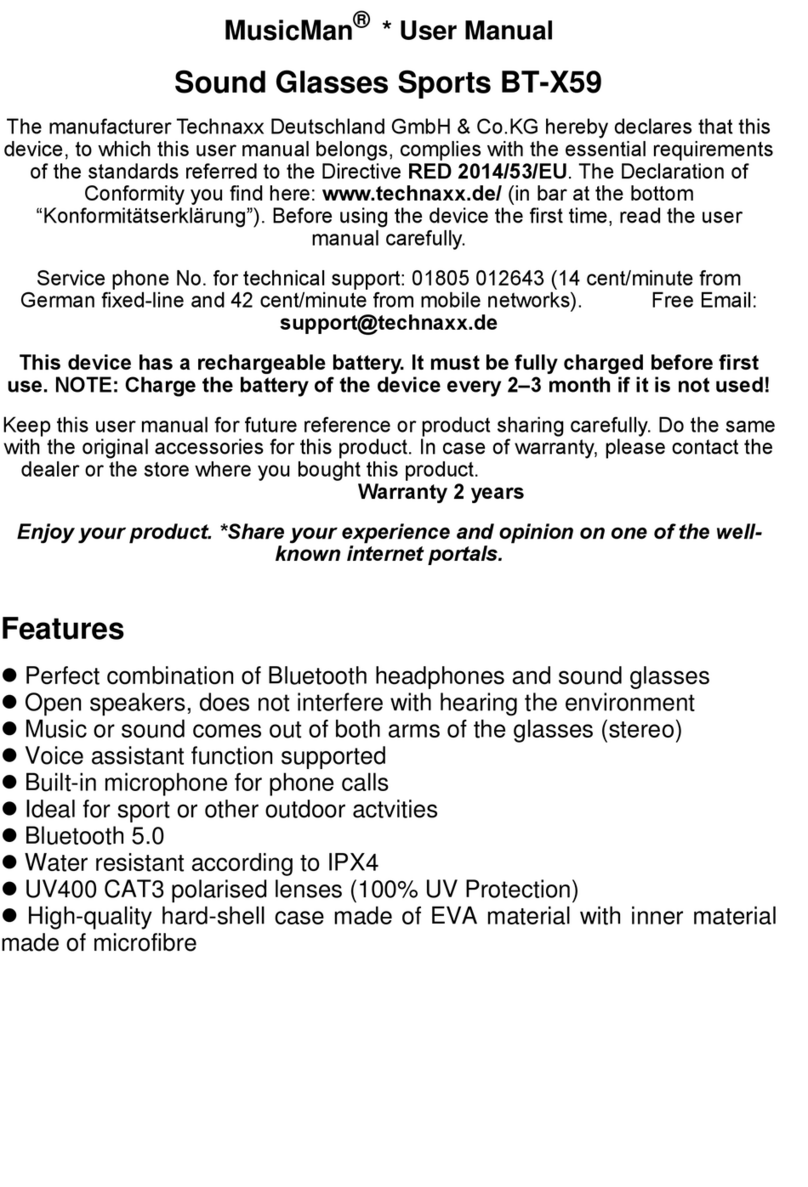 Technaxx MusicMan BT-X59 user manual