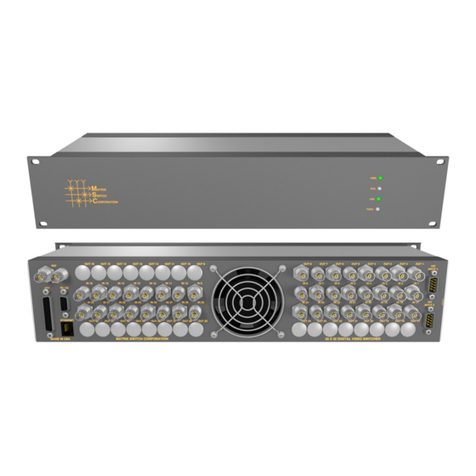 Matrix Switch Corporation MSC-2HD3208S User manual