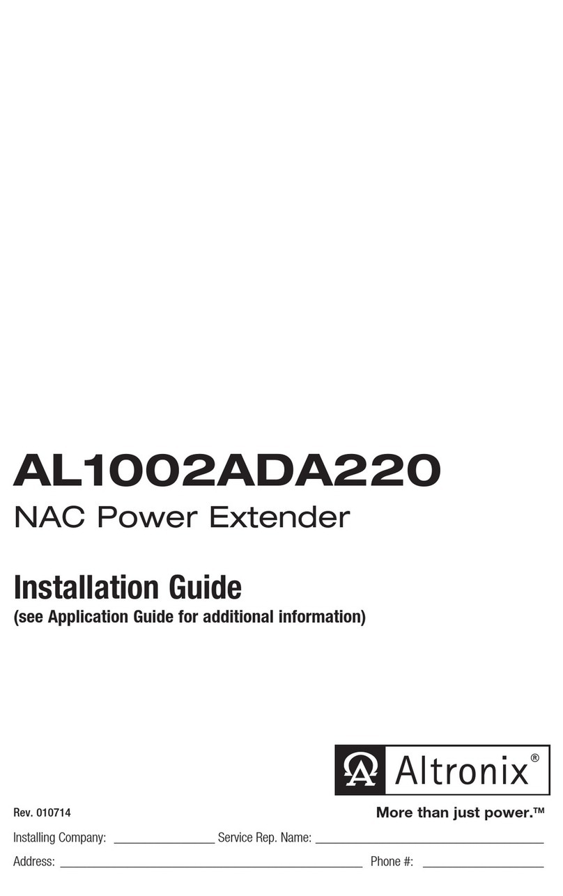 Altronix AL1002ADA220 installation guide