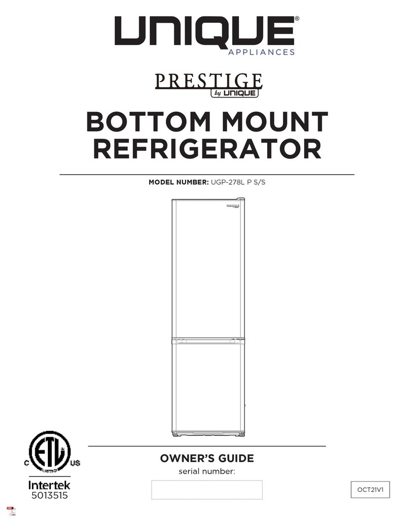 Unique PRESTIGE UGP-278L P S/S User manual Unique PRESTIGE UGP-278L P S/S User manual