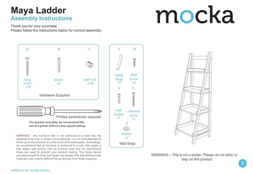 Mocka Maya Ladder Assembly instructions