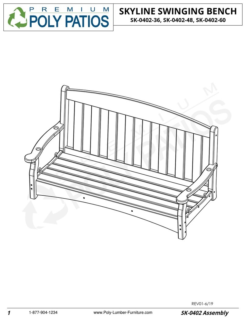 Premium Poly Patios Skyline SK-0402-36 Assembly instructions Premium Poly Patios Skyline SK-0402-36 Assembly instructions
