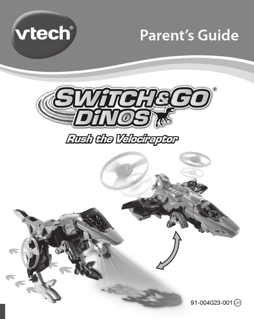 V-tech Switch & Go Dinos Rush the Velociraptor Assembly Instructions