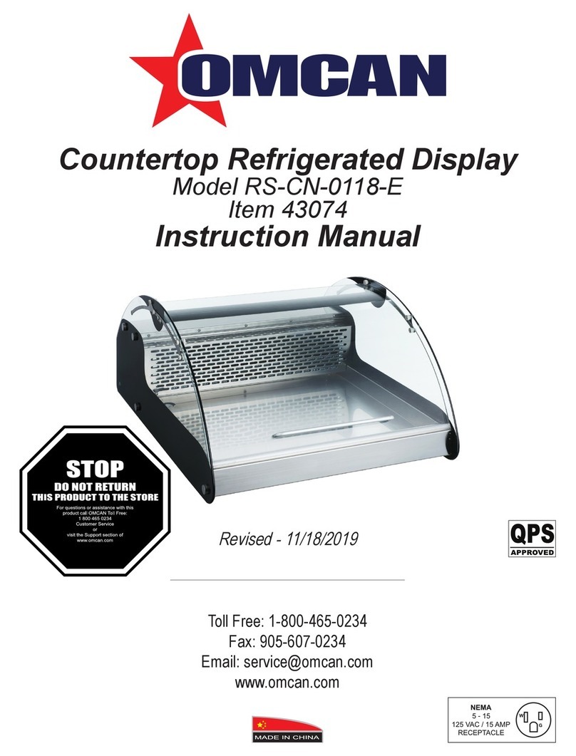 Omcan RS-CN-0118-E instruction manual