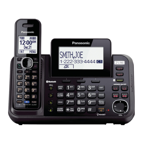 Panasonic 2-LINE KX-TG9551 Series operating instructions