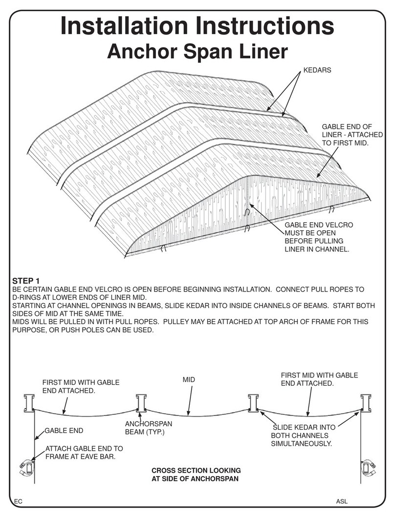 Anchor AnchorSpan Liner installation instructions