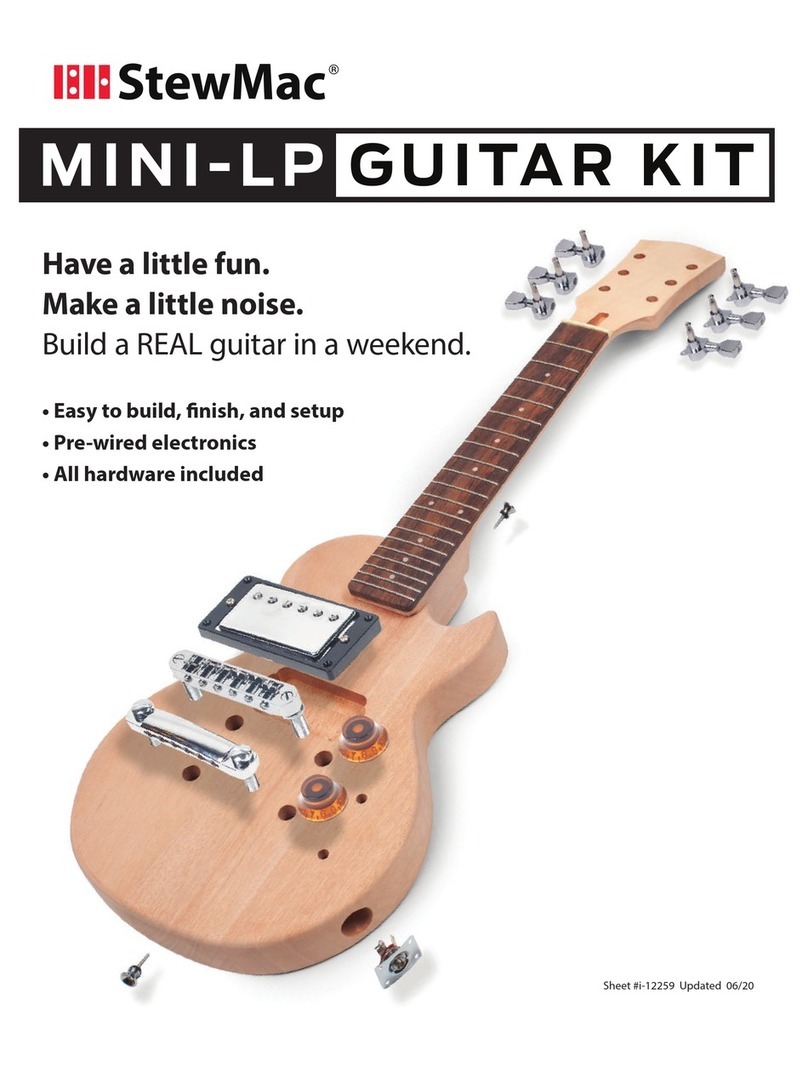 StewMac Mini-LP Guitar Kit Assembly instructions
