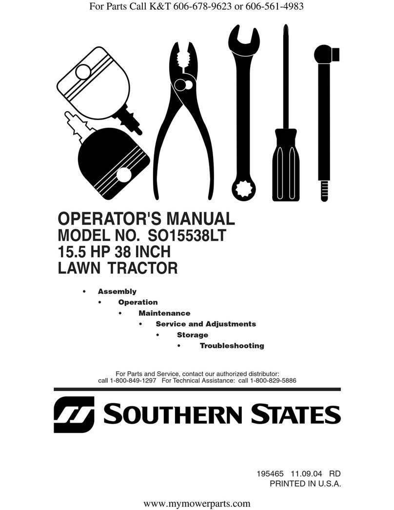 Southern States Southern States SO15538LT Operator's manual Southern States Southern States SO15538LT Operator's manual
