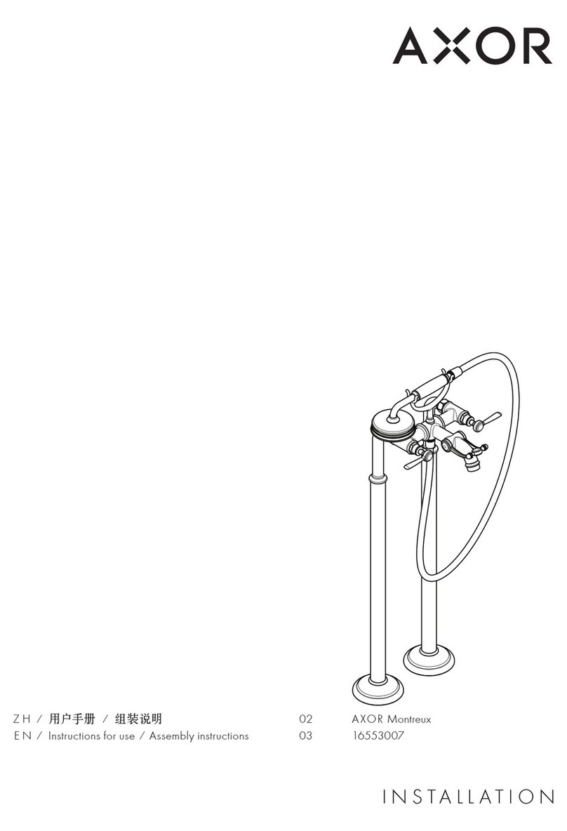 Hans Grohe AXOR Montreux 16553007 Instructions for use/assembly instructions