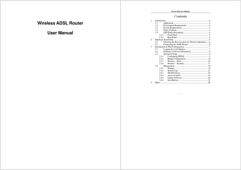 SAGEMCOM FAST1704 User manual SAGEMCOM FAST1704 User manual