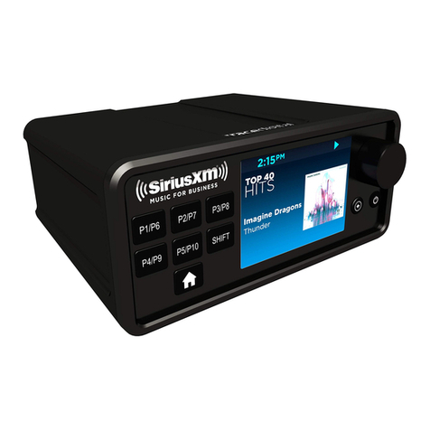 Sirius XM RAdio SXBR3 manual