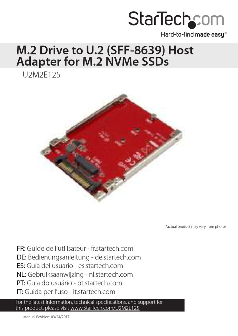 StarTech.com U2M2E125 User manual