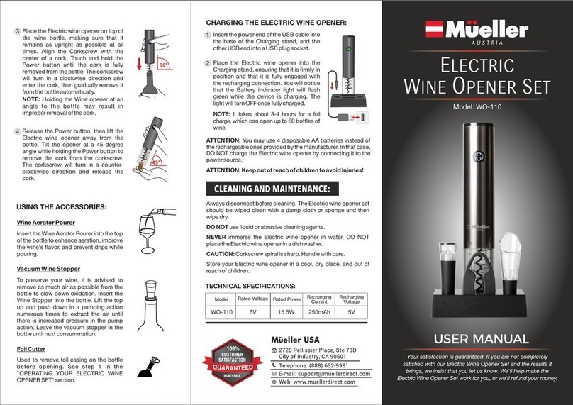 Mueller WO-110 User manual