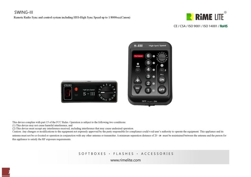 Rime Lite SWING-III instruction manual