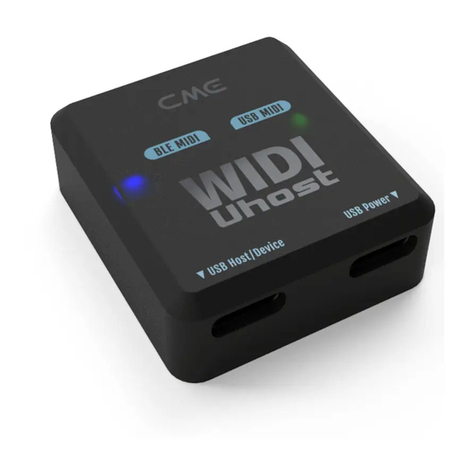 C-me WIDI UHOST owner's manual