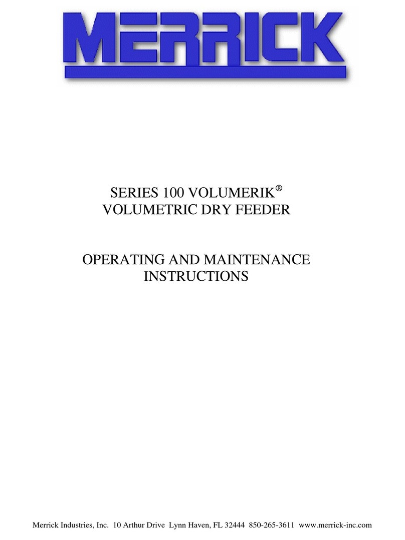 MERRICK 100 VOLUMERIK Series Operating and maintenance instructions
