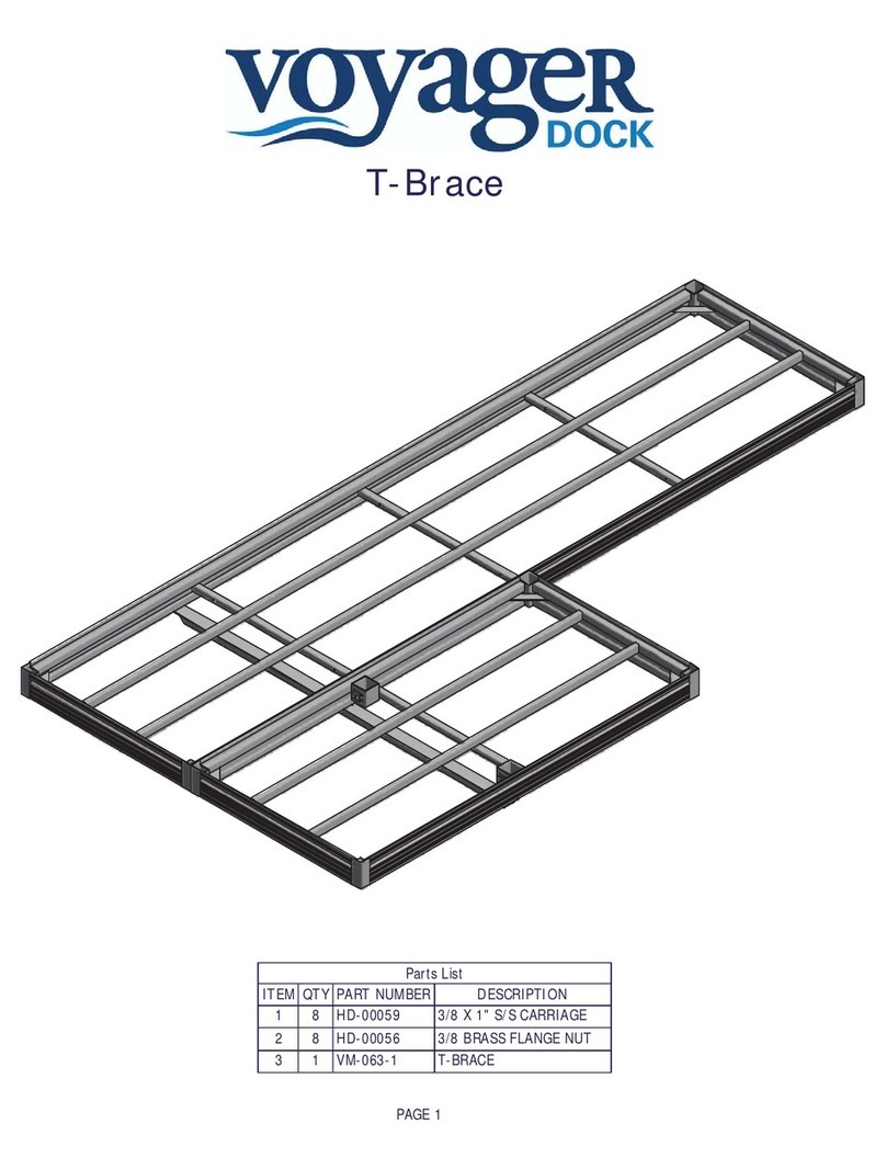 Voyager Dock T-Brace instructions