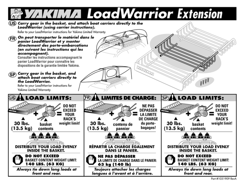 Yakima LoadWarrior Extension User manual