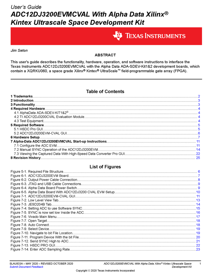 Texas Instruments ADC12DJ3200CVAL User manual