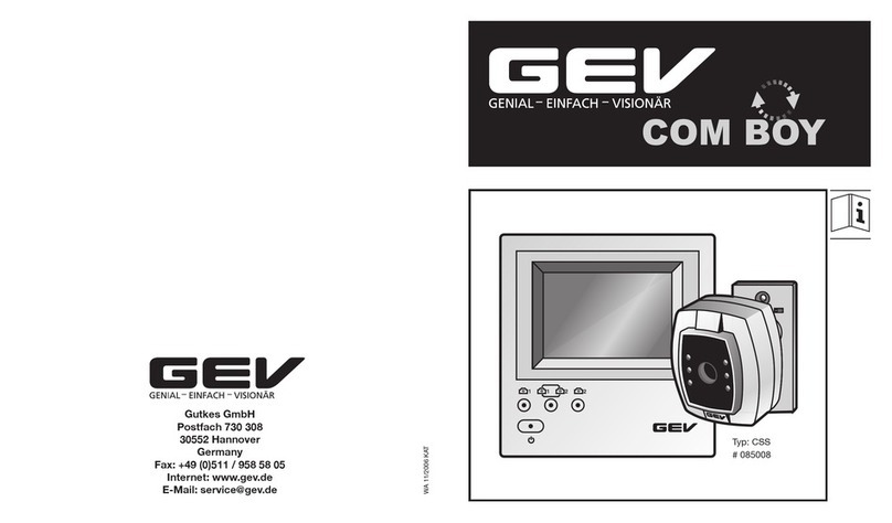 GEV COM BOY CSS 085008 manual