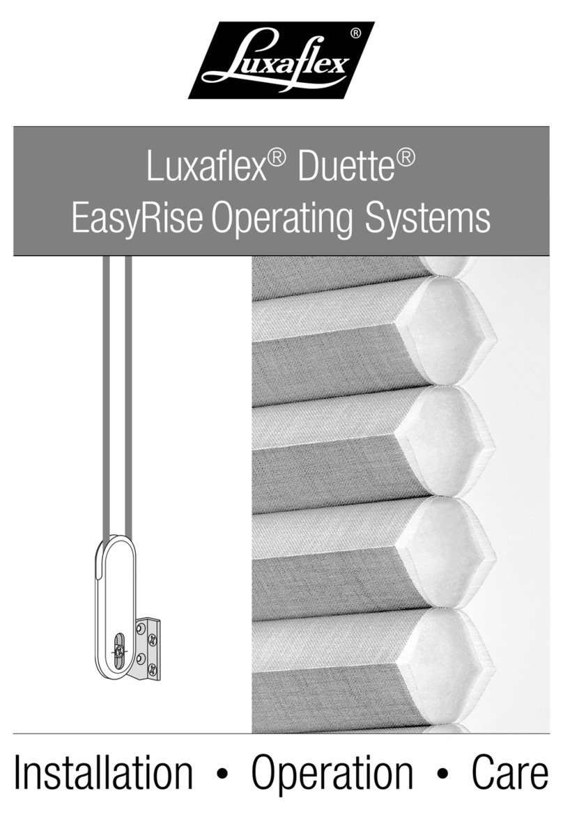 LuxaFlex EasyRise Duette Parts list manual