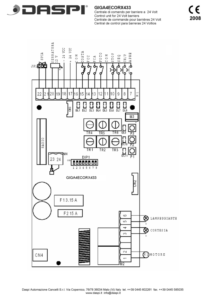Daspi GIGA4ECORX433 User manual