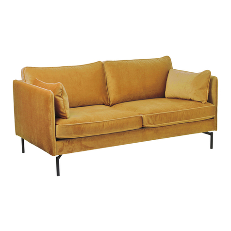 pols potten Sofa PPno.2 fabric smooth 555-020 Series instruction manual