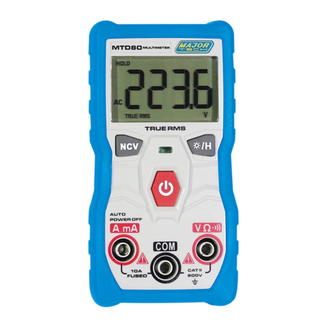 Major tech TRUERMS MTD80 User manual