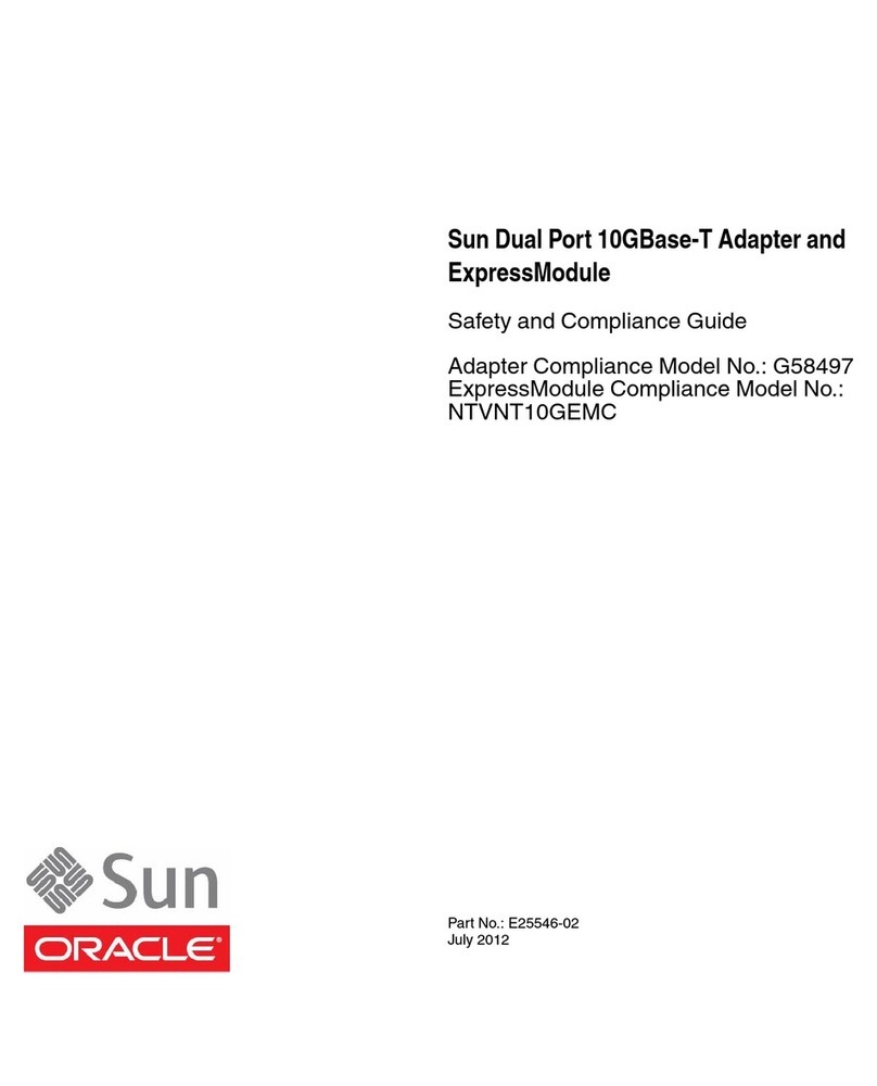 Sun Oracle G58497 Safety and compliance guide