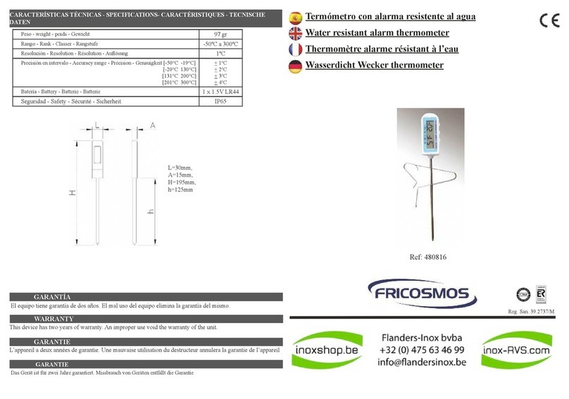 Fricosmos 480816 quick start guide