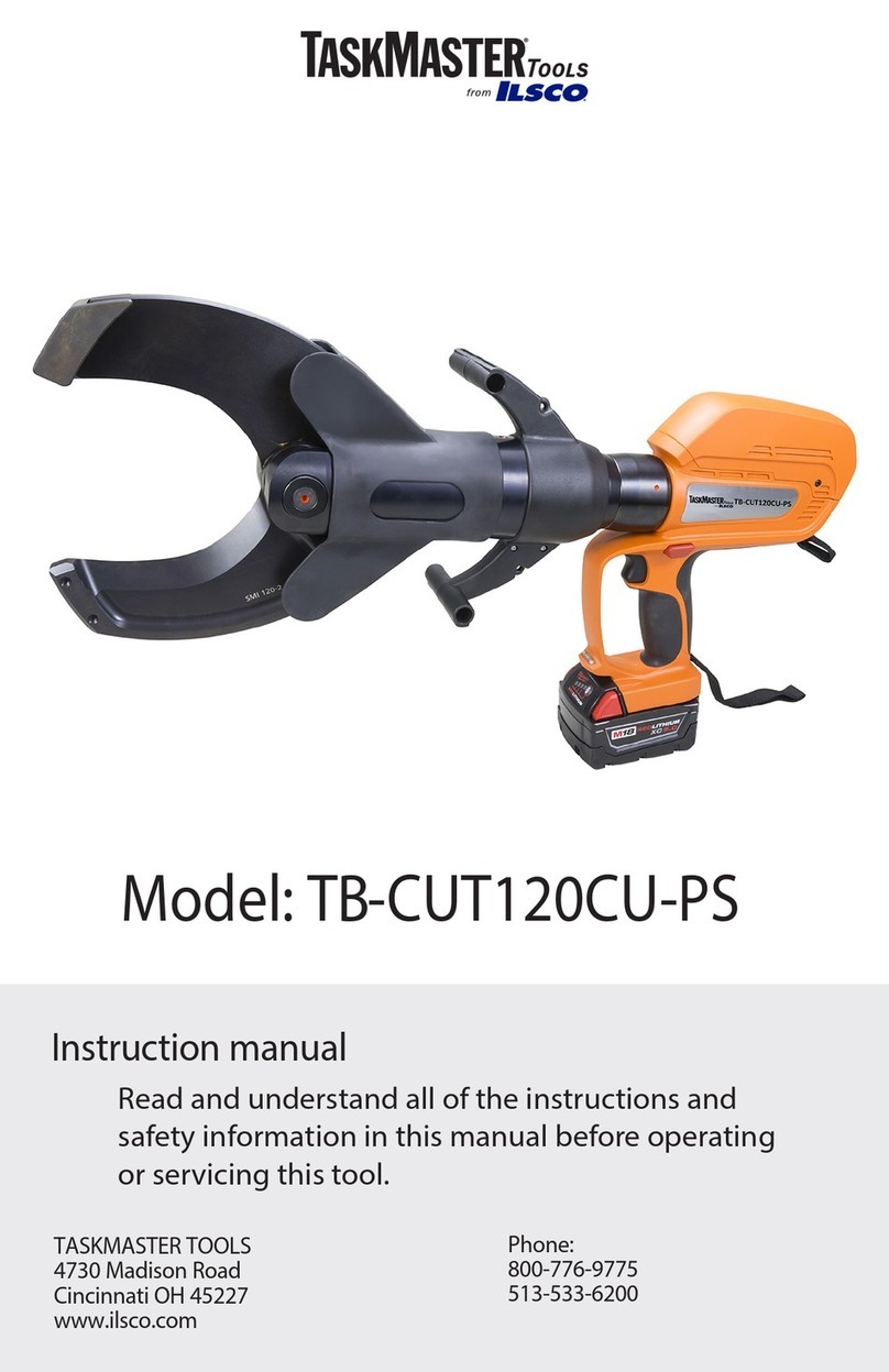 Ilsco TASKMASTER TB-CUT120CU-PS User manual