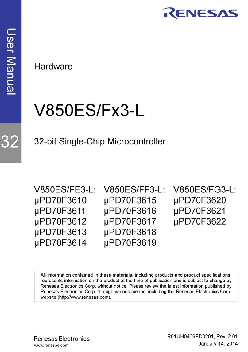 Renesas V850ES/F 3-L Series User manual