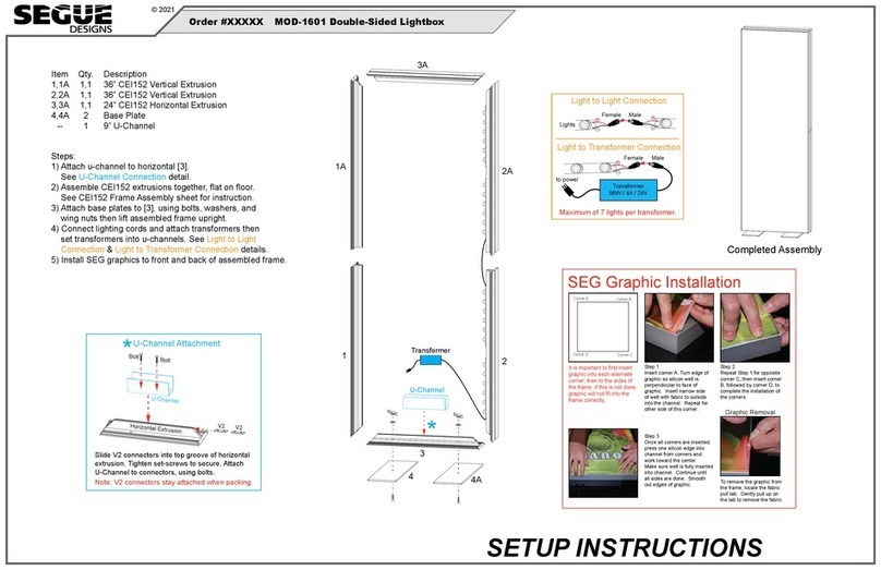 SEGUE MOD-1601 manual