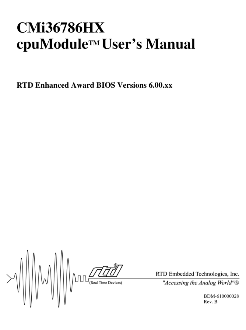 rtd cpuModule CMi36786HX User manual