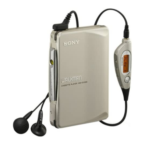Sony Walkman WM-EX900 User manual