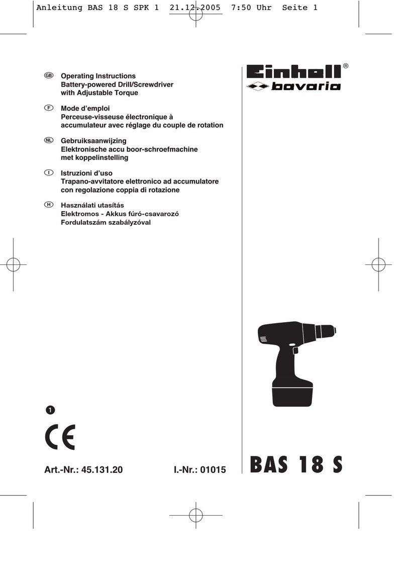 EINHELL Bavaria BAS 18 S User manual