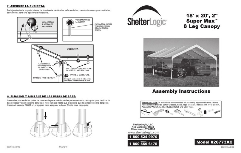 ShelterLogic Super Max 26773AC Assembly instructions